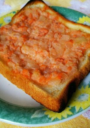 鮭フレークトースト-レシピのメイン写真