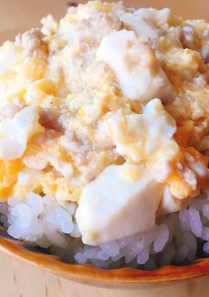 そぼろ玉子豆腐丼-レシピのメイン写真