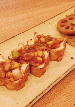 味噌・醤油・酒だけ＊ネギ味噌厚揚げ豆腐-レシピのメイン写真