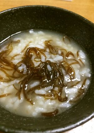 【減塩】シンプル！もずくの雑炊-レシピのメイン写真