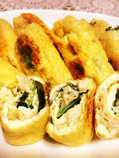油揚げのくるくるツナマヨ焼き-レシピのメイン写真