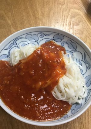 紀文の糖質0g麺のミートソース-レシピのメイン写真