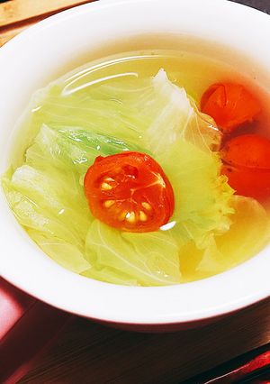 簡単レタトマスープ-レシピのメイン写真