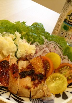 パリパリチキンのたっぷり野菜のせ-レシピのメイン写真