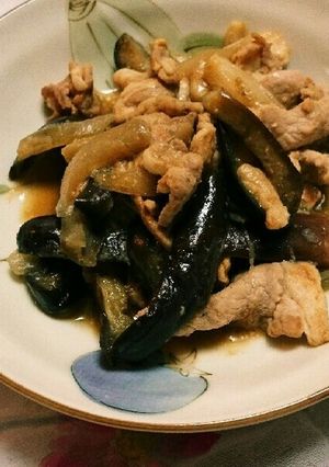 ご飯がススム!豚肉と茄子のみそ炒め♪-レシピのメイン写真