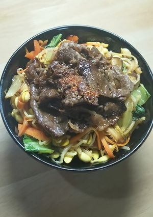 時短 お手軽・ビビンバ丼-レシピのメイン写真