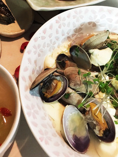 レンジで簡単!浅利と豆腐の白ワイン蒸し-レシピのメイン写真