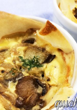 春巻きの皮で☆簡単！きのこのキッシュ-レシピのメイン写真