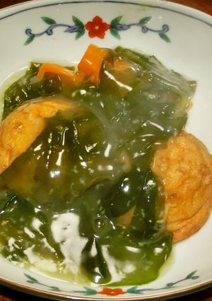 ちょっと上品に！魚河岸あげのわかめあん-レシピのメイン写真
