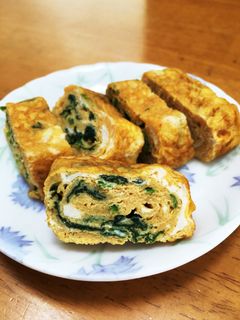 ほうれん草の入った卵焼き♡-レシピのメイン写真