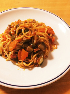 焼きそば麺とラタトゥイユでランチ!-レシピのメイン写真
