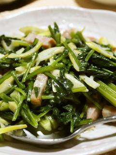 破竹と青菜とベーコンのうま塩炒め-レシピのメイン写真