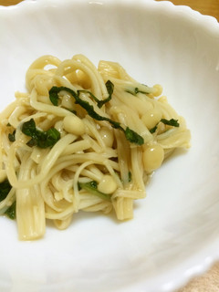【減塩】えのきと大葉でなめ茸-レシピのメイン写真