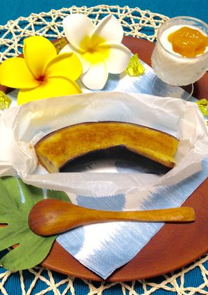 電子レンジで簡単！ 焼きバナナ-レシピのメイン写真