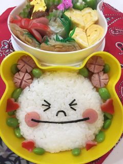 超簡単キャラ弁♪LINEムーン弁当♪-レシピのメイン写真