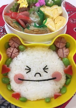 超簡単キャラ弁♪LINEムーン弁当♪-レシピのメイン写真