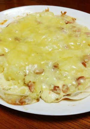 餃子の皮ピザ♪じゃがいもバージョン-レシピのメイン写真