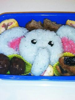 キャラ弁 ぞうさん-レシピのメイン写真