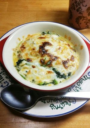 ほうれん草のあつあつ☆チーズマヨグラタン-レシピのメイン写真