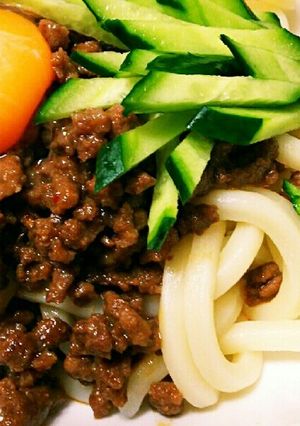 簡単！汁なし担々うどん-レシピのメイン写真