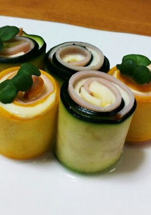 ズッキーニのハムチーズ巻き-レシピのメイン写真