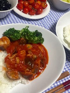チキンとなすのトマト煮込み-レシピのメイン写真