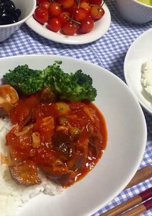 チキンとなすのトマト煮込み-レシピのメイン写真