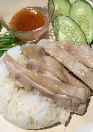 鶏飯、炊飯器で簡単美味、シンガポール～-レシピのメイン写真