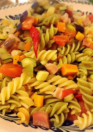 夏野菜ゴロゴロパスタ-レシピのメイン写真