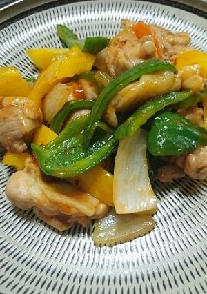 鶏ももとパプリカの甘酢炒め-レシピのメイン写真
