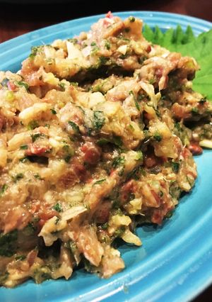 刺身で作る薬味たっぷり 鰯のなめろう-レシピのメイン写真