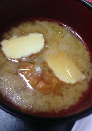 紀文 魚河岸あげ®でお味噌汁-レシピのメイン写真