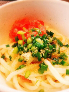 【簡単】明太子バターうどん!【お昼に♪】-レシピのメイン写真