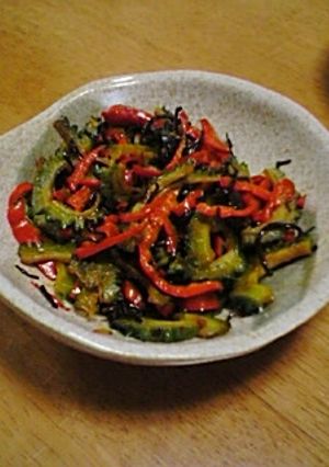 うまうまっ！ゴーヤの塩昆布炒め♪-レシピのメイン写真