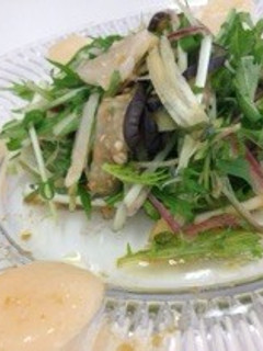 海鮮と水菜の薬味サラダ-レシピのメイン写真