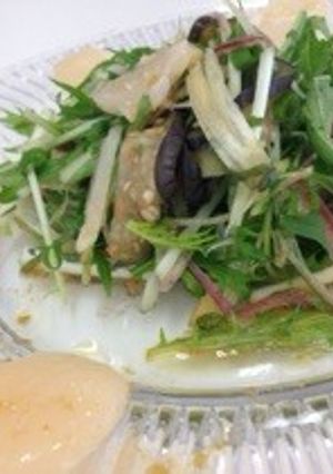 海鮮と水菜の薬味サラダ-レシピのメイン写真