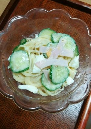 簡単！中華風豆乳ゴマサラダスパゲティ-レシピのメイン写真