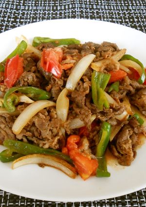 トマト入り牛肉と野菜の甘酢炒め-レシピのメイン写真