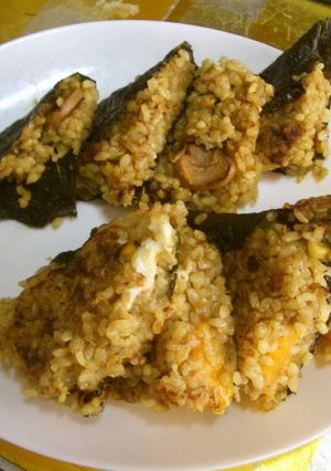 カレー焼きおにぎらず-レシピのメイン写真