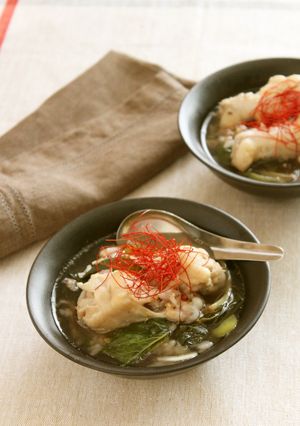 炊飯器で簡単！明日葉のサムゲタン風スープ-レシピのメイン写真