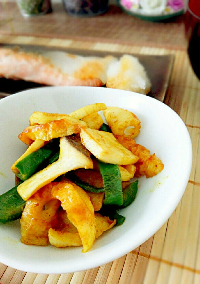 ちくわとエリンギのカレーマヨ炒め-レシピのメイン写真