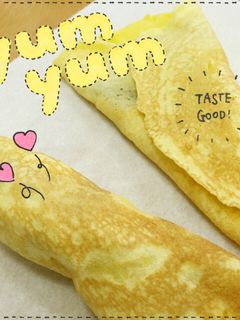 クレープ〜ホットケーキミックスで簡単♪〜-レシピのメイン写真