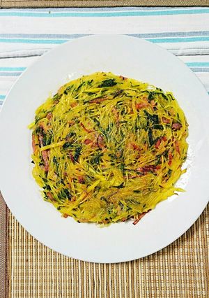 青じそとベーコンのお焼き風ジャガガレット-レシピのメイン写真
