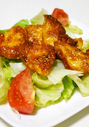 味噌ケチャチキンのローストキヌアまぶし-レシピのメイン写真