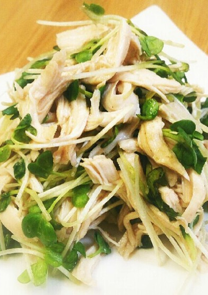 レンジで簡単♪ ささみのワサビ醤油和え-レシピのメイン写真