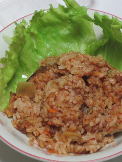 トマトジュースで炊き込みご飯-レシピのメイン写真