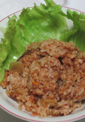 トマトジュースで炊き込みご飯-レシピのメイン写真