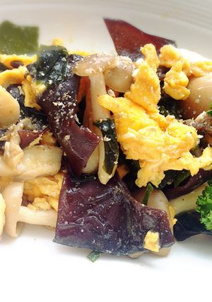 簡単♪きのこと海藻たっぷりヘルシーおかず-レシピのメイン写真