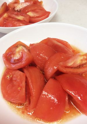 直火で皮剥き☆トマトの梅シロップマリネ-レシピのメイン写真