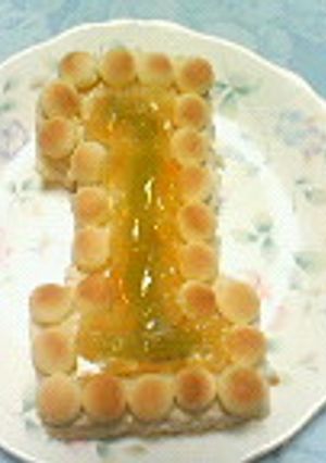 粉ミルク豆腐クリームで１歳誕生日ケーキ-レシピのメイン写真
